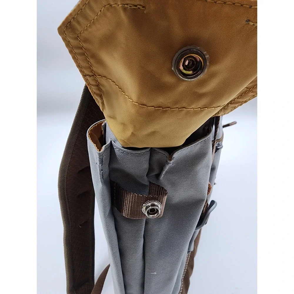 Eddie Bauer Gray Canvas Rucksack Backpack Computacenter NetApp Tech Laptop Bag